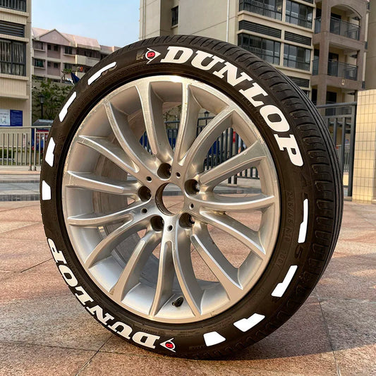 For 4 Tire 3D Tire Letters Sticker Tyre Lettering Wheel Logo