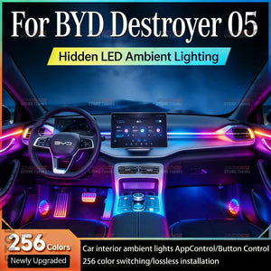 For BYD Destroyer05 22IN1 RGB Interior Acrylic Ambient Hidden