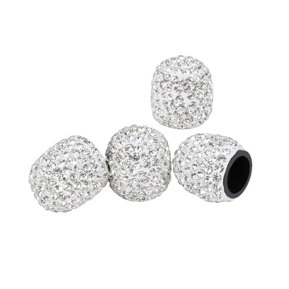 For Automobiles Motorcycles 4PCS Bling Diamond Wheel Tire Valve