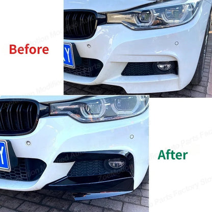 For BMW 3 Series F30 F31 Front Bumper Side Splitters Spoilers