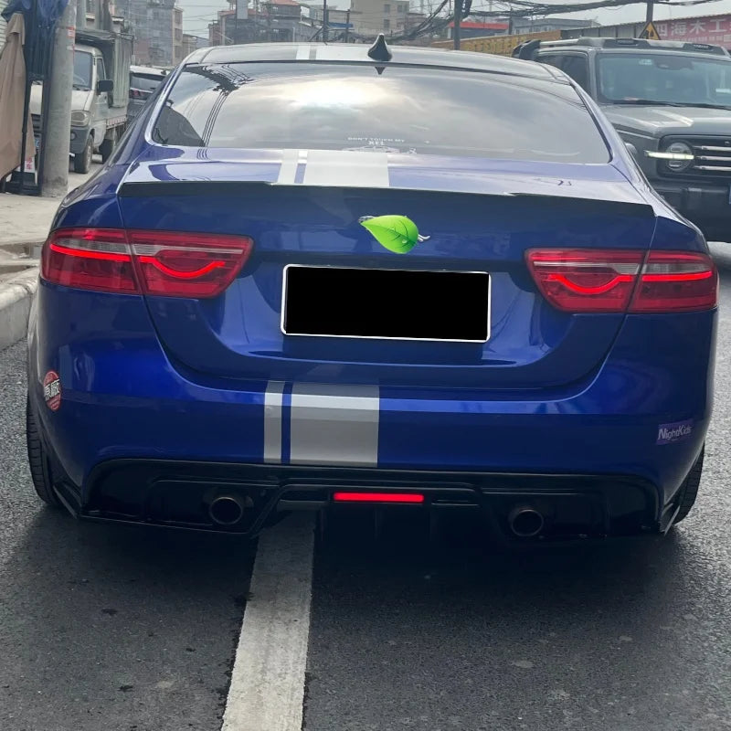 For 2015-2019 Jaguar Xe Diffuser Rear Trunk Lid Spoiler Dual