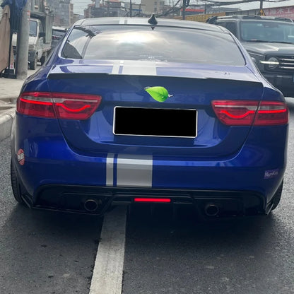 For 2015-2019 Jaguar Xe Diffuser Rear Trunk Lid Spoiler Dual