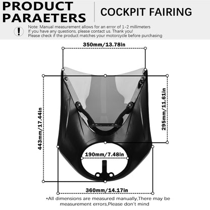For BMW R18 100 Years R Rock Roll Cockpit Fairing Windshield