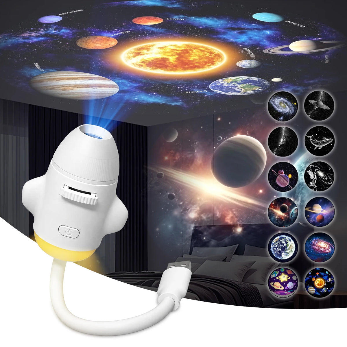 2-in-1 USB Ambient Replaceable multi-lamp Films Atmosphere