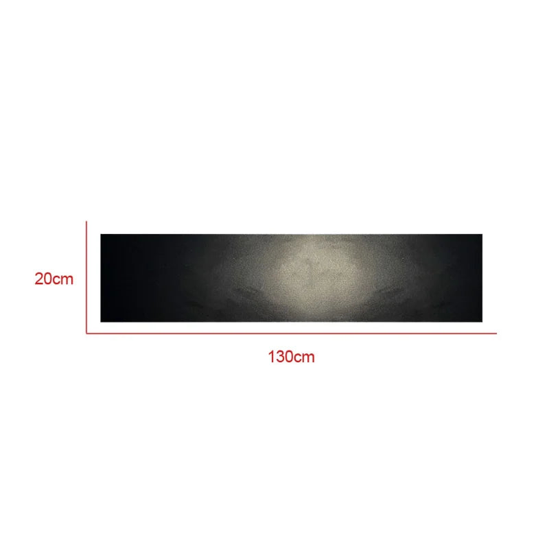 130x20cm Windscreen Sun Strip Sticker Matte Black Front