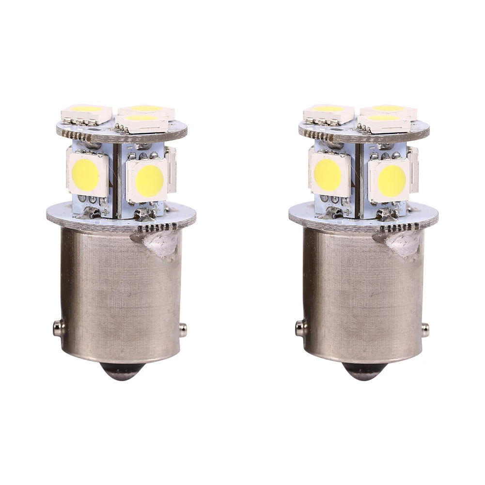 White Brake Bulb 1156 ba15s R5W 5050 8SMD Stop