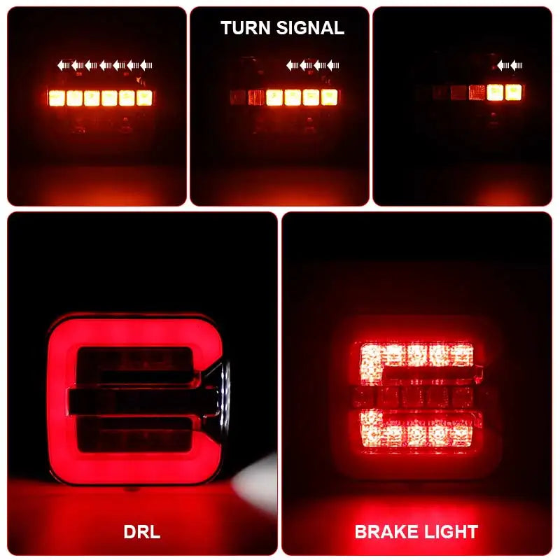 Rear Bumper Brake Tail Stop Turn Signal In Drl