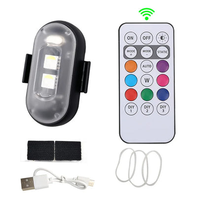 4PCS Aircraft Strobe Remote Control Colors anti-collision