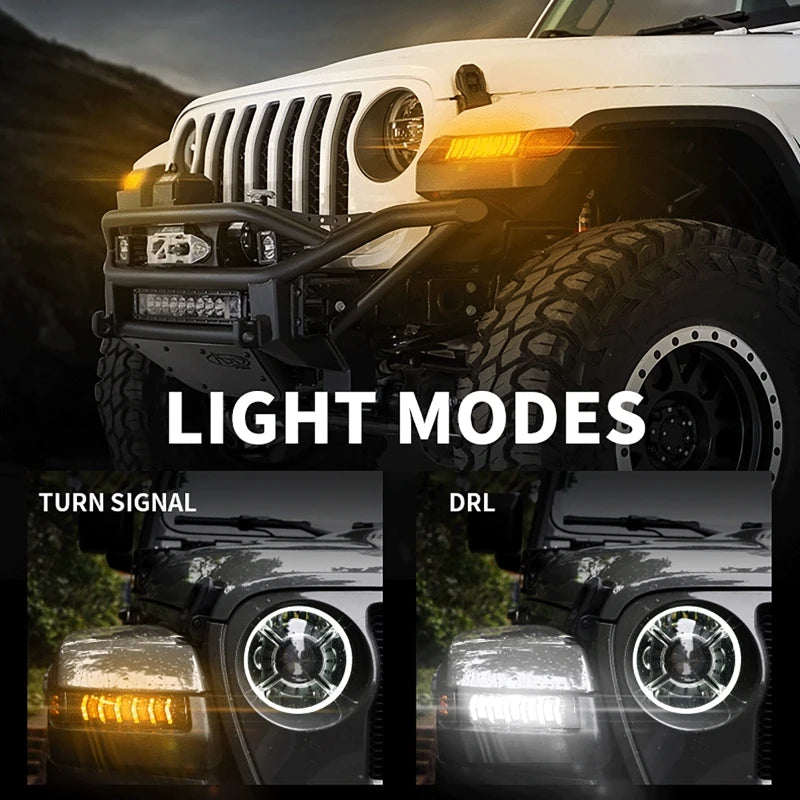 For Jeep Wrangler Jl 2018-2019 2PCS Fender Marker Dynamic Turn