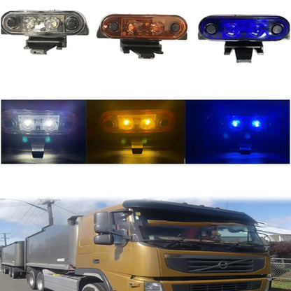 Yellow White Blue Cab Roof Marker Running Truck SUV