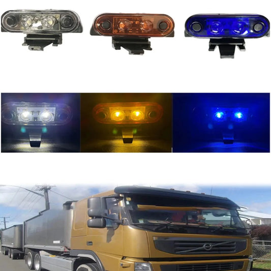 Yellow White Blue Cab Roof Marker Running Truck SUV