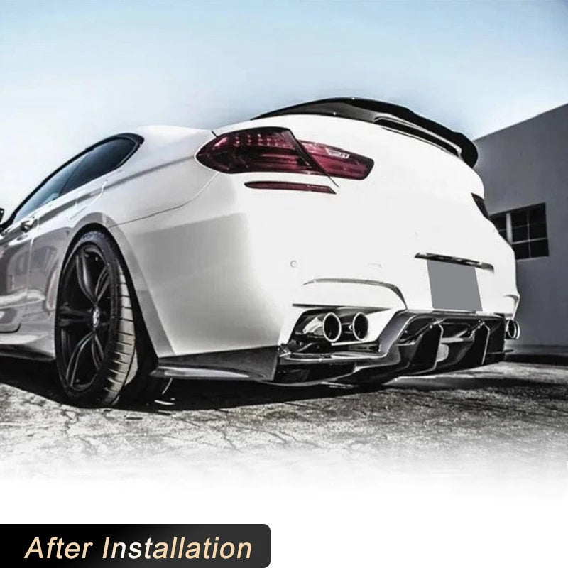 For BMW 6 Series F06 F12 Rear Bumper Diffuser Lip Splitter F13