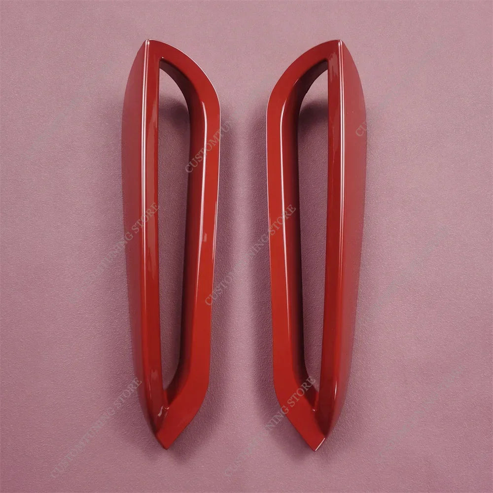 For BMW F40 Gloss Red Front Bumper Airvent Trim Foglamp Cover