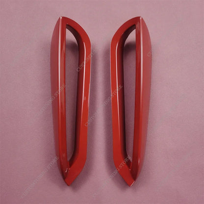 For BMW F40 Gloss Red Front Bumper Airvent Trim Foglamp Cover