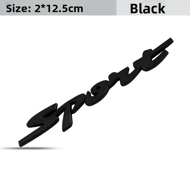 3D Metal Chrome Racing Sport Emblem Sticker Self Adhesive