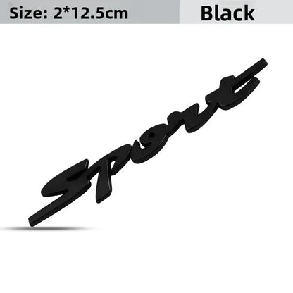 3D Metal Chrome Racing Sport Emblem Sticker Self Adhesive