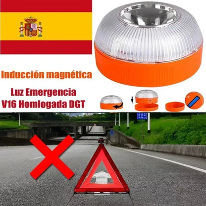 V16 Rechargeable Emergency Warning Magnetic Strobe White Flash