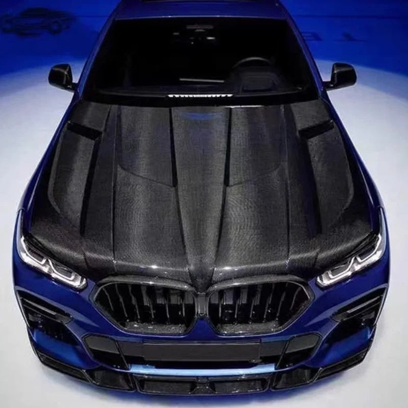 For BMW X5 G05 X6 G06 X5M F95 X6M F96 Carbon Fiber Hood Engine