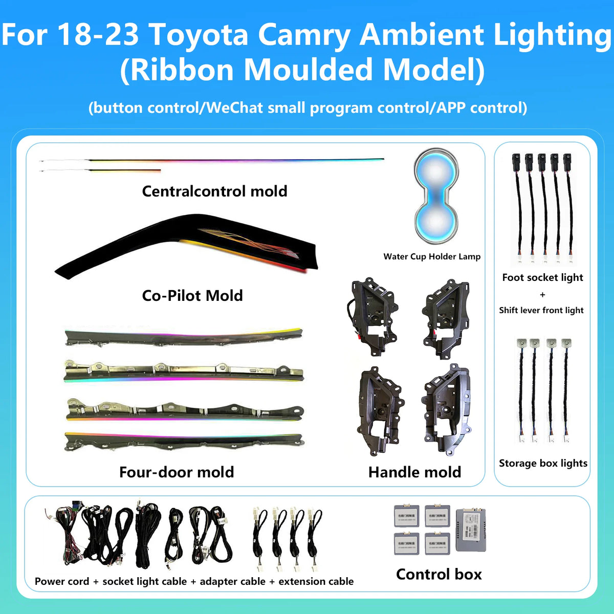 For Toyota Camry 2018-2023 Atmosphere Environmental Ambient