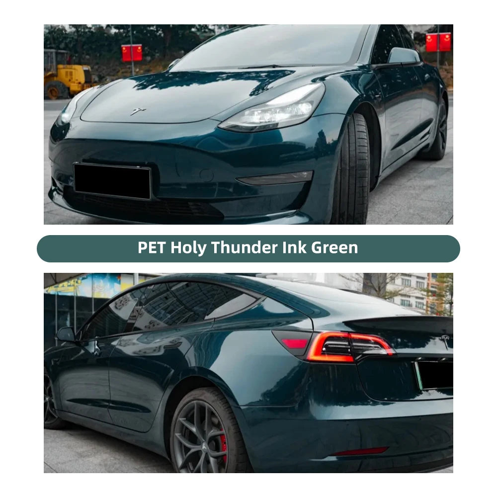 Super Gloss Sacred Ray Dark Green Full Wrap Vinyl