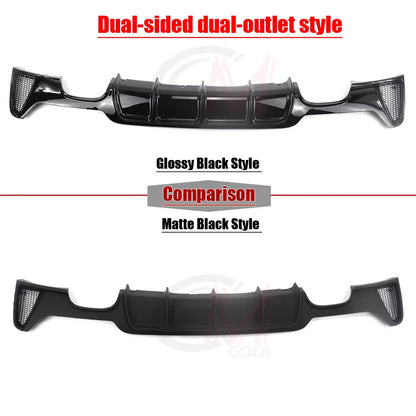 For BMW 4 Series F32 F33 F36 Rear Lip Bumper Diffuser ABS