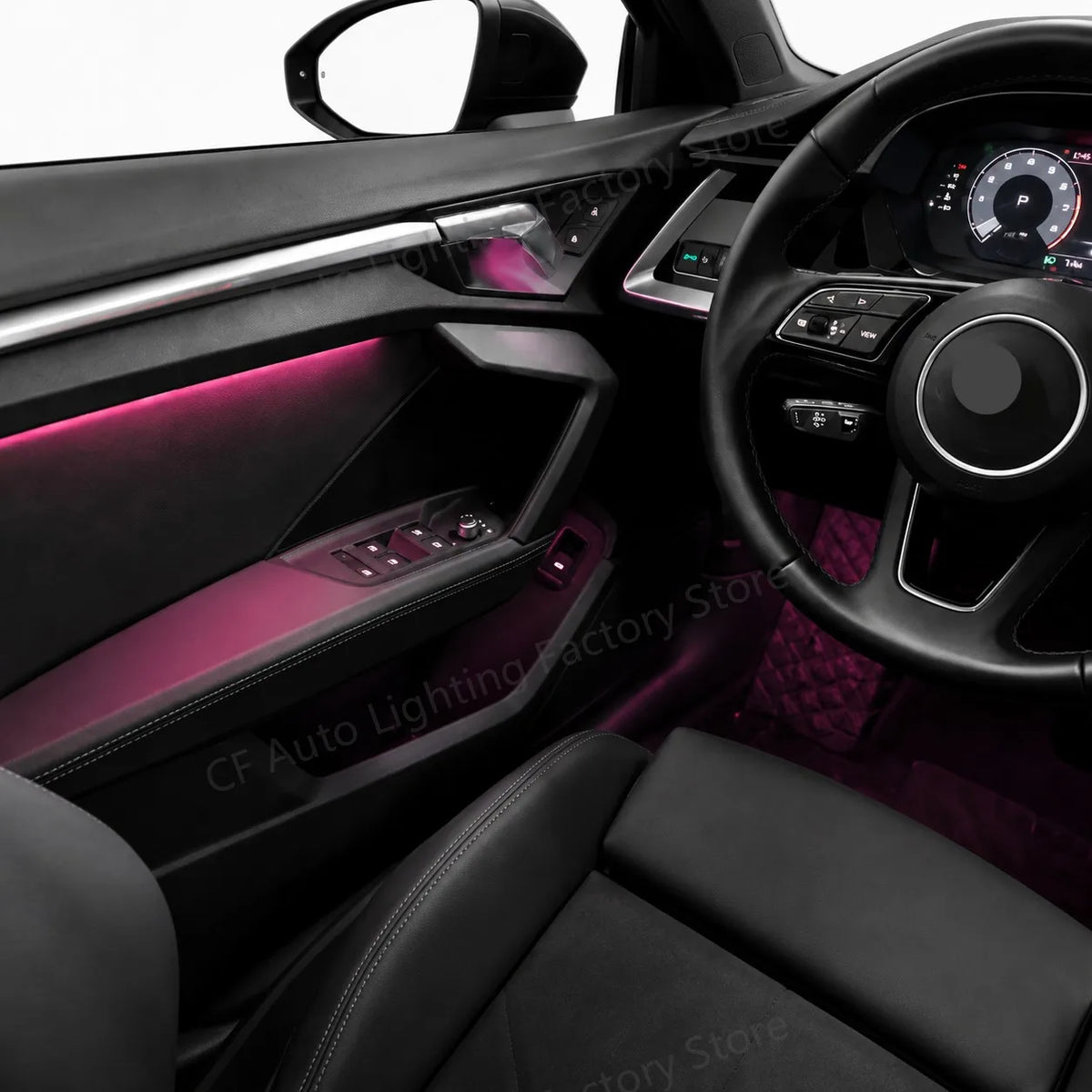 For Audi A3L 2021-2024 LED Dashboard Cf Dynamic Ambient Air Vent