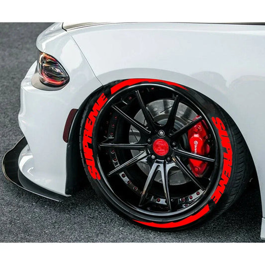 For 14"-22" Wheels 8 Kits Permanent Tire Lettering Sticker