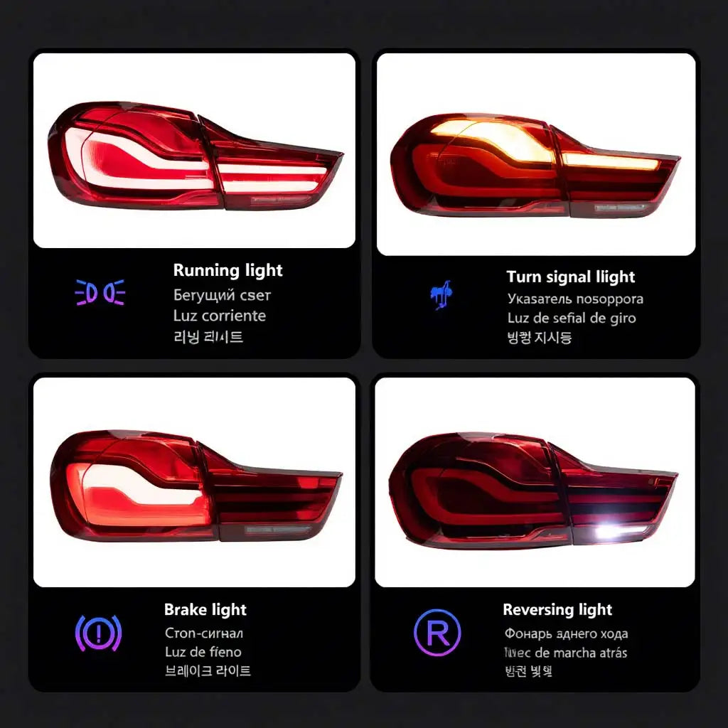 For BMW 4 Series M4 F32 F33 F36 F82 F83 Lci Taillights 2012-2020
