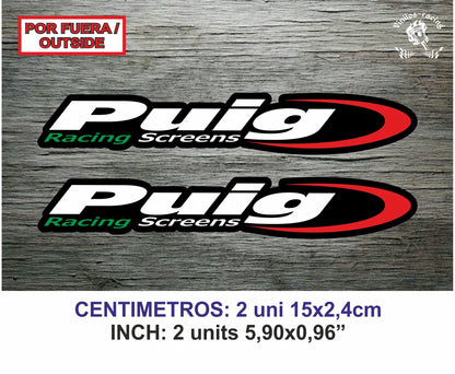 Puig Racing hi-tech Sticker Ng Bl Vinilo Decal Aufkleber