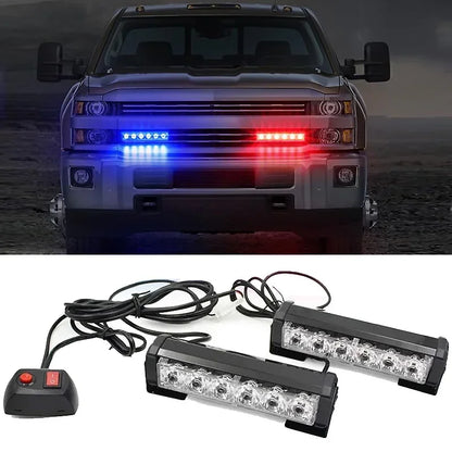12LED Warning Strobe Strip Remote Control Daytime Running
