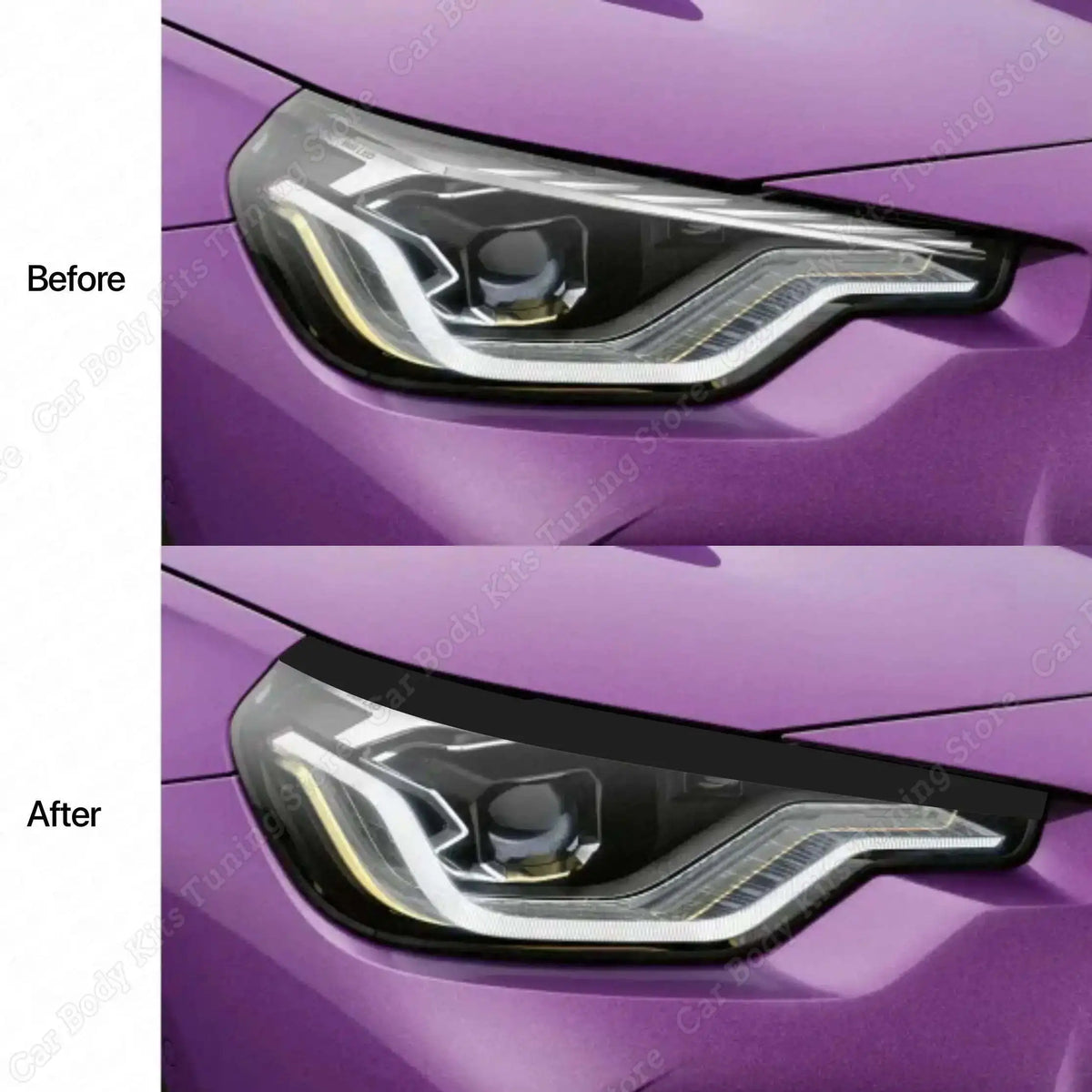 For BMW 2 Series G42 Coupe 2PCS Front Headlight Eyebrows 218I