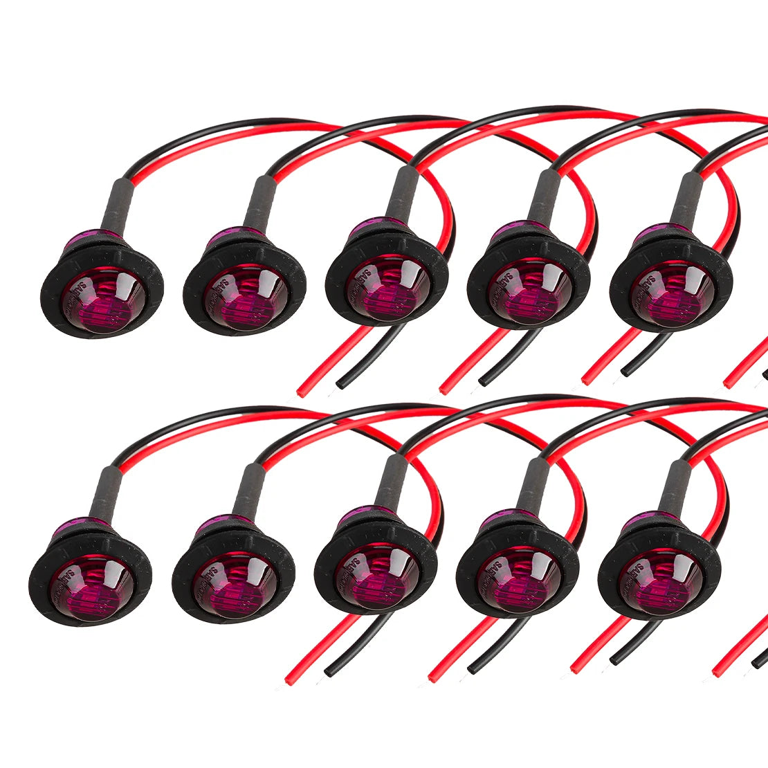 For Pickups 12V 10PCS Set Purple Round Clearance Signal Marker