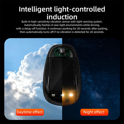 5X RGB Solar Powered Strobe Bar Remote Control Roof