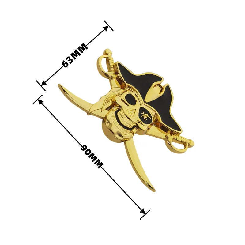 high-quality Modification Metal 3D Stereoscopic Stickers Devil