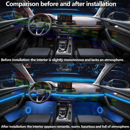 For BMW X2 U10 Interior Strip Made Acrylic Full Color Changing