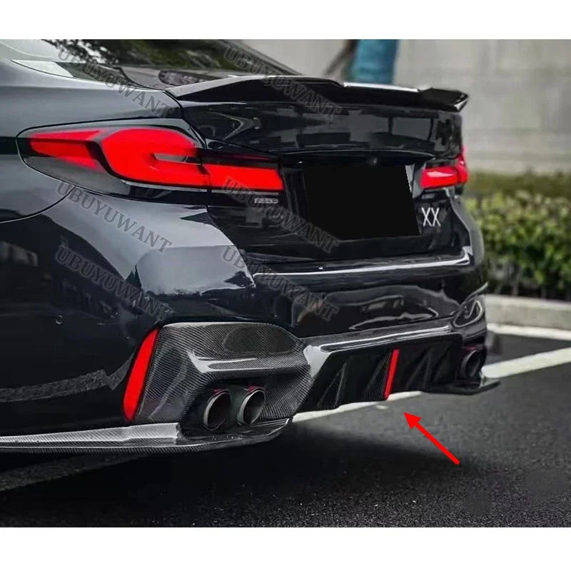 For BMW 5 Series M5 F90 G30 G38 3D Carbon Fiber Rear Bumper