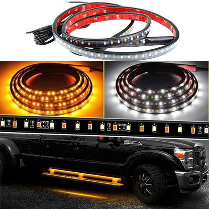 2X Headlights Side Pedals Flowing Inch Pickup Truck Mounted