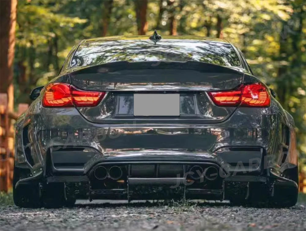 For BMW M3 M4 F80 F82 F83 2014-2020 Real Carbon Fiber Rear Lip