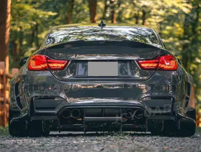 For BMW M3 M4 F80 F82 F83 2014-2020 Real Carbon Fiber Rear Lip