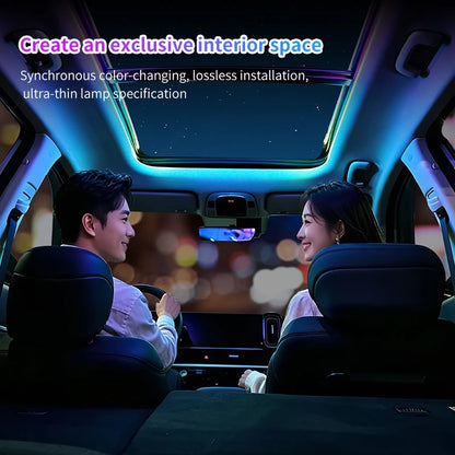 Sunroof Strip Ambient Remote APP Control USB Roof Panoramic