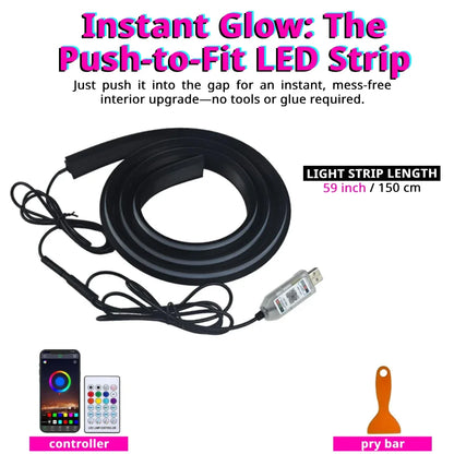 Windshield Ambient Strip Inch RGB Remote APP Music Sync
