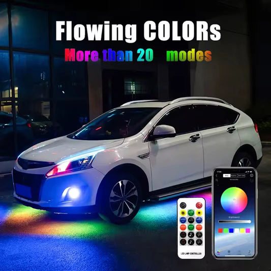 RGB Exterior Strip APP Remote Control Under Tube Underglow