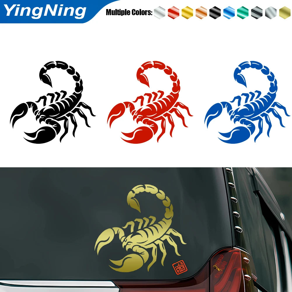 Cool Scorpion Animal Sticker 3D Reflective Decals Waterproof