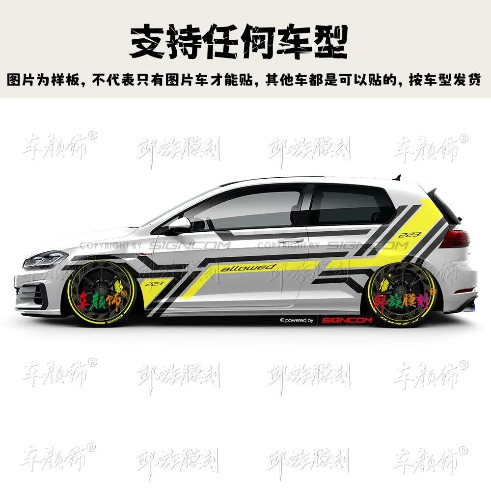For VW Polo Golf 6 7 Vinyl Sticker Gti Scirocco Body Customized