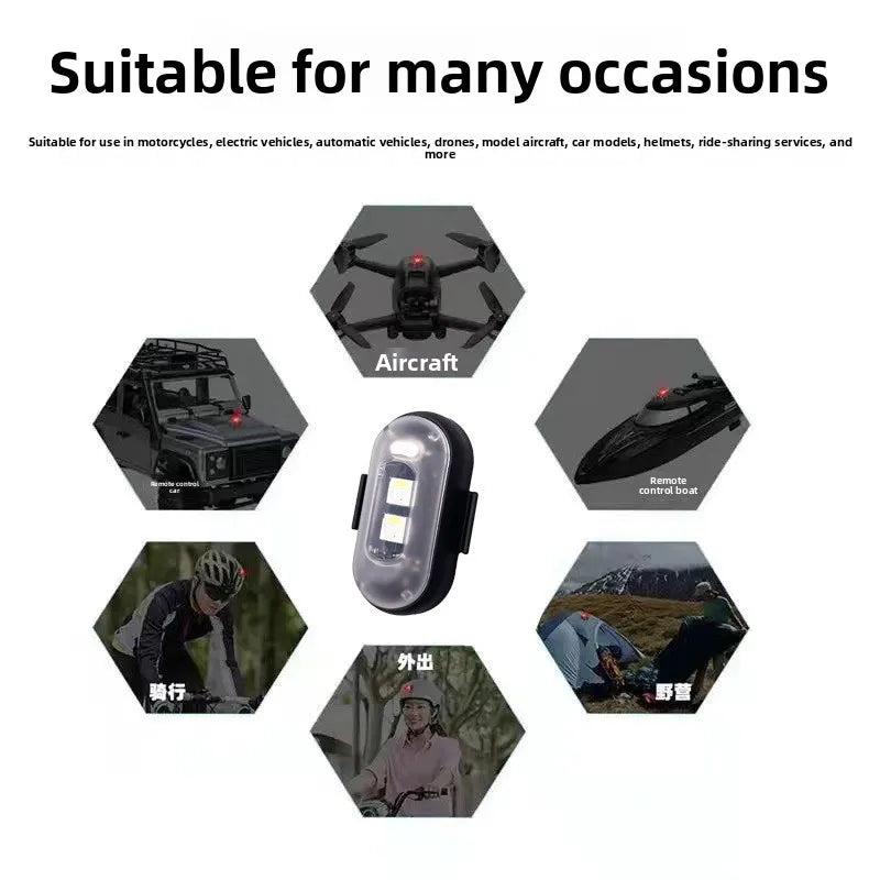 4PCS Aircraft Strobe Remote Control Colors anti-collision