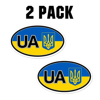 Set Ukraine Flag Sticker Waterproof Vinyl Decal Pegatinas Para