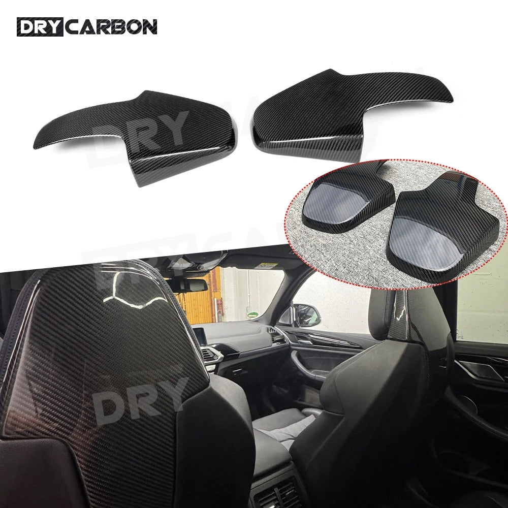 For BMW G80 M3 F91 F92 Dry Carbon Fiber Inner SEAT Back Covers