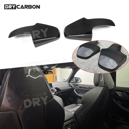 For BMW G80 M3 F91 F92 Dry Carbon Fiber Inner SEAT Back Covers