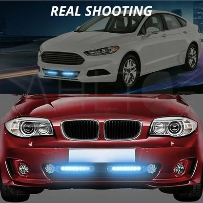 2PCS Wind Powered Daytime Running Auxiliary Lighting Rotation