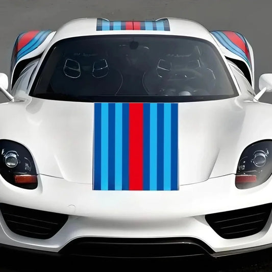 For Audi A3 model3 Modely 911 Racing Stickers Stripe Hood Door